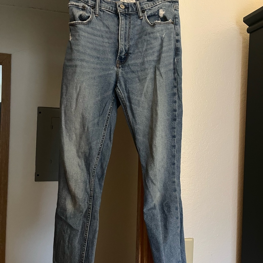 Abercrombie & Fitch The Skinny High High Light Blue Jeans
